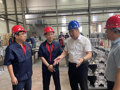 袁世君深入企業調研并督導檢查有色金屬壓延加工行業漁業安全生產工作